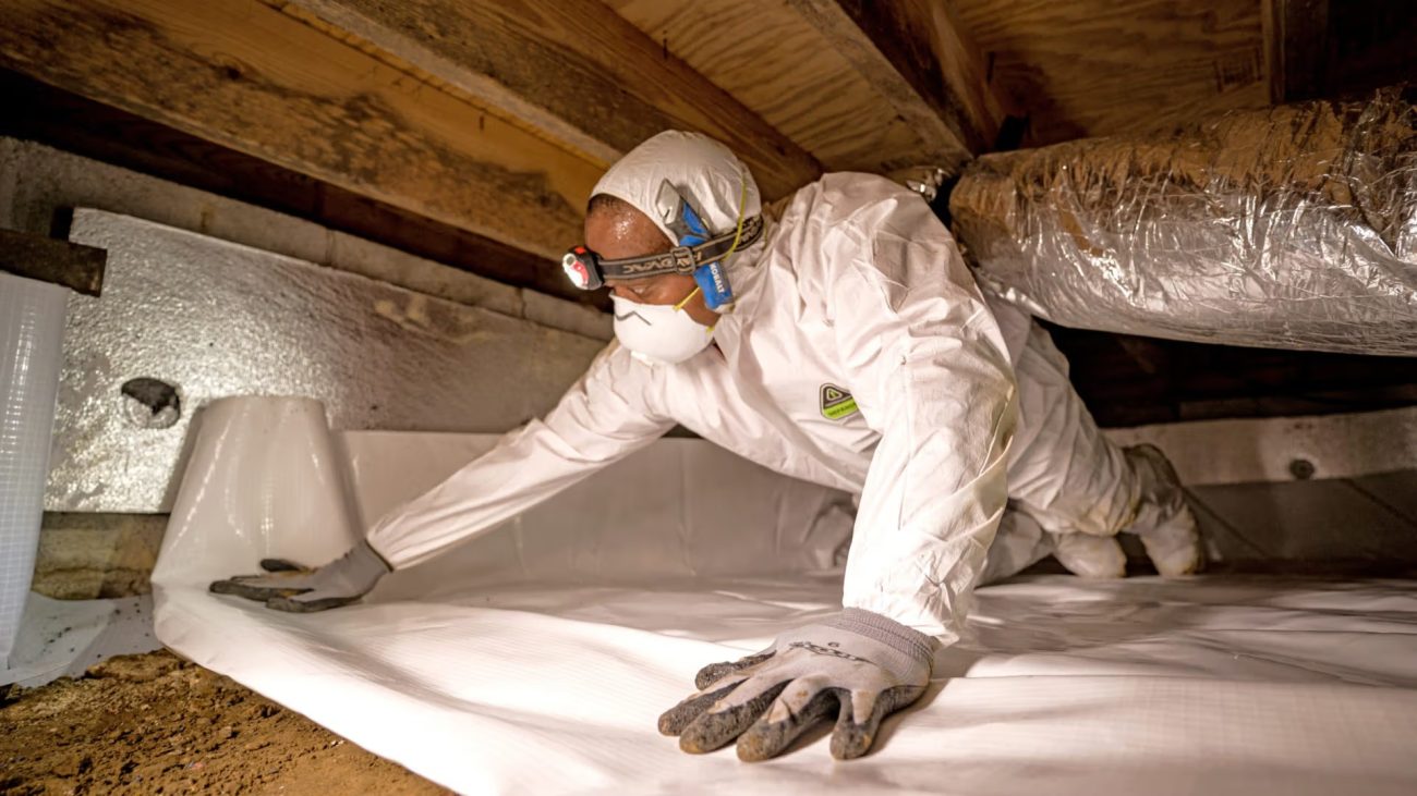 Prince George Crawl Space Company Providing Moisture Barrier Installation